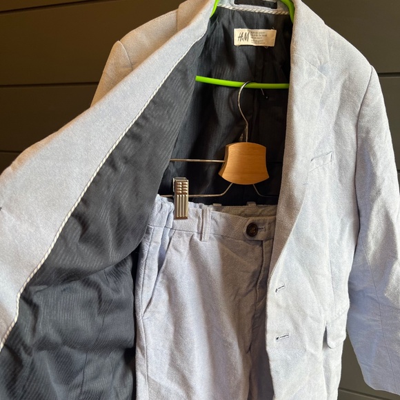 H&M Kids Blazer and Pants Set in Light Blue - Size US 8 - 9 Yrs - Picture 3 of 16